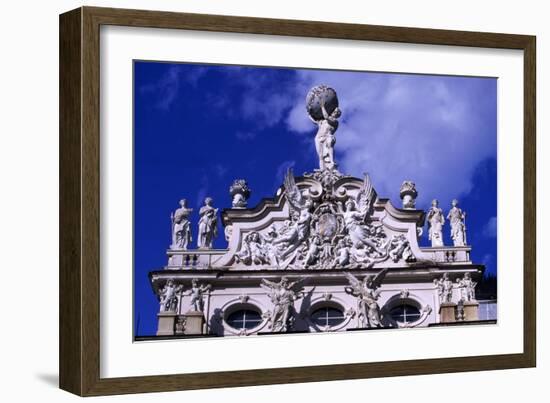 Rococo Facade of Linderhof Castle, Near Oberammergau, Bavaria, Detail, Germany-null-Framed Giclee Print