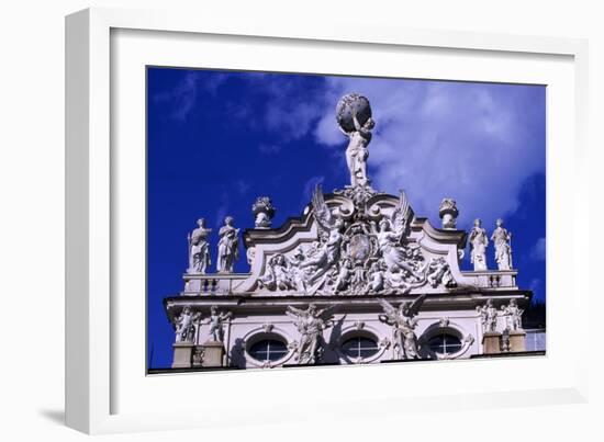 Rococo Facade of Linderhof Castle, Near Oberammergau, Bavaria, Detail, Germany-null-Framed Giclee Print