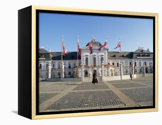 Rococo Grassalkovich Palace Dating from 1760s, Bratislava, Slovakia-Richard Nebesky-Framed Premier Image Canvas