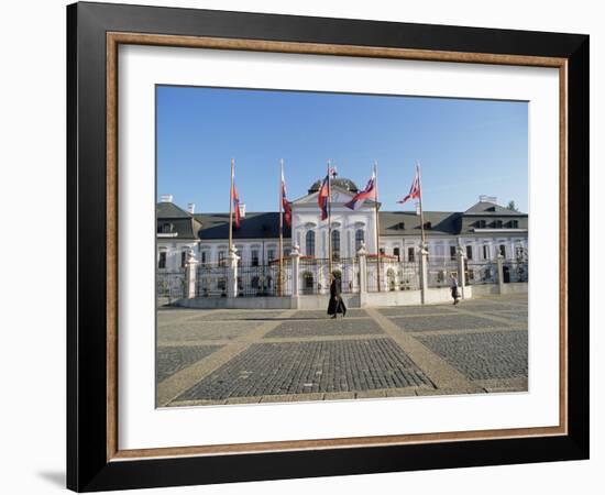 Rococo Grassalkovich Palace Dating from 1760s, Bratislava, Slovakia-Richard Nebesky-Framed Premium Photographic Print