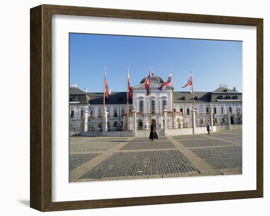 Rococo Grassalkovich Palace Dating from 1760s, Bratislava, Slovakia-Richard Nebesky-Framed Photographic Print