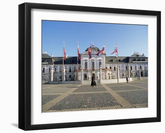 Rococo Grassalkovich Palace Dating from 1760s, Bratislava, Slovakia-Richard Nebesky-Framed Photographic Print