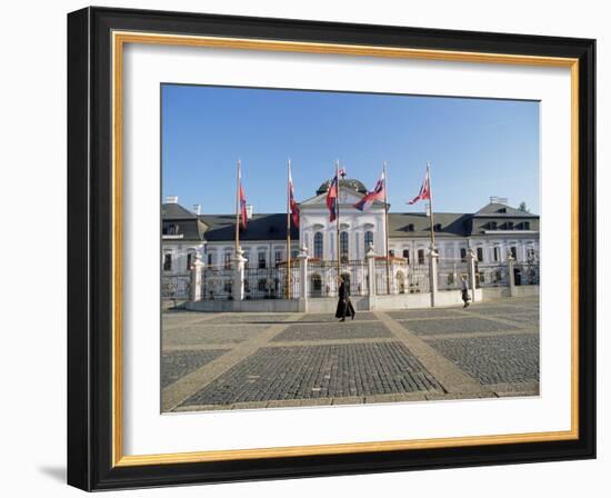 Rococo Grassalkovich Palace Dating from 1760s, Bratislava, Slovakia-Richard Nebesky-Framed Photographic Print