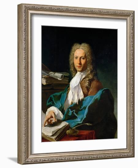 Rococo : Portrait of a Mathematican Par Pittoni, Giovan Battista (1687-1767), C. 1740. Oil on Canva-Giovanni Battista Pittoni-Framed Giclee Print