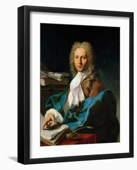 Rococo : Portrait of a Mathematican Par Pittoni, Giovan Battista (1687-1767), C. 1740. Oil on Canva-Giovanni Battista Pittoni-Framed Giclee Print