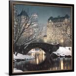 Twilight in Central Park-Rod Chase-Mounted Art Print