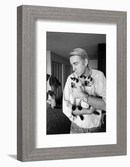 Rod Mckuen- American Poet and Visionary in the Revitalization of Popular Poetry, 1967-Ralph Crane-Framed Photographic Print