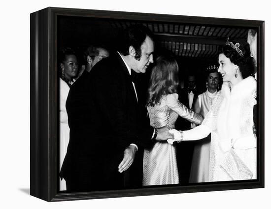 Rod Steiger Actor at the Royal Premiere For the Film Waterloo Meets the Queen, October 1970-null-Framed Premier Image Canvas