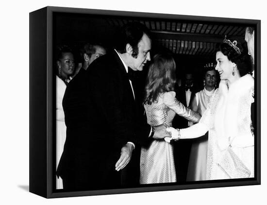 Rod Steiger Actor at the Royal Premiere For the Film Waterloo Meets the Queen, October 1970-null-Framed Premier Image Canvas