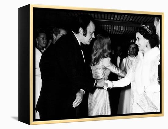 Rod Steiger Actor at the Royal Premiere For the Film Waterloo Meets the Queen, October 1970-null-Framed Premier Image Canvas