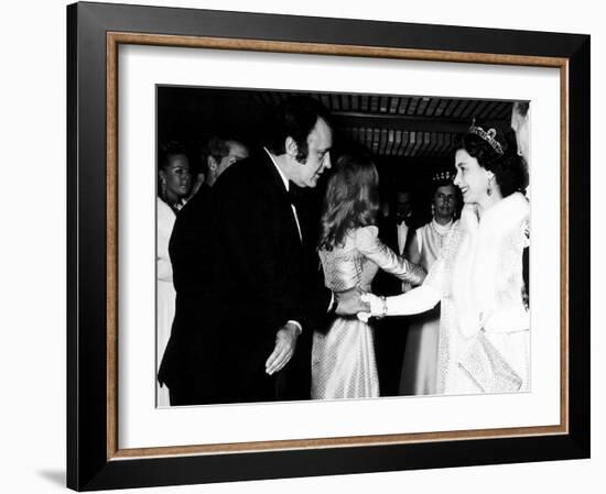 Rod Steiger Actor at the Royal Premiere For the Film Waterloo Meets the Queen, October 1970-null-Framed Photographic Print