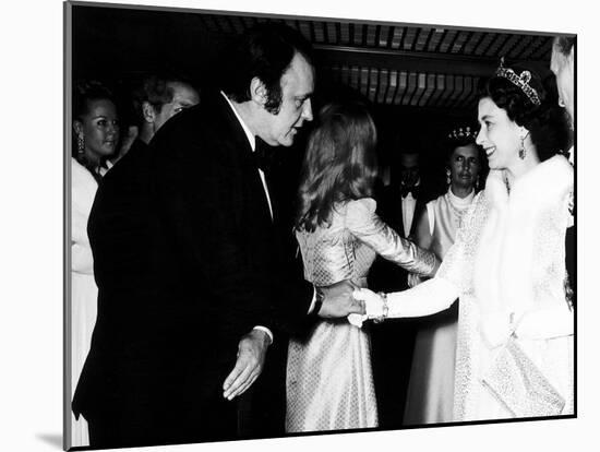 Rod Steiger Actor at the Royal Premiere For the Film Waterloo Meets the Queen, October 1970-null-Mounted Photographic Print