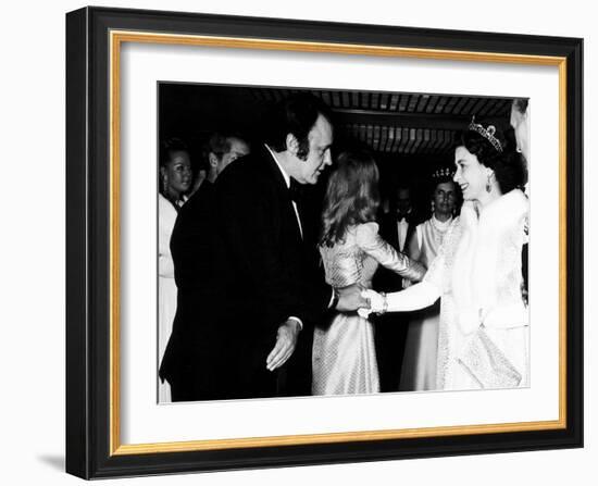 Rod Steiger Actor at the Royal Premiere For the Film Waterloo Meets the Queen, October 1970-null-Framed Photographic Print