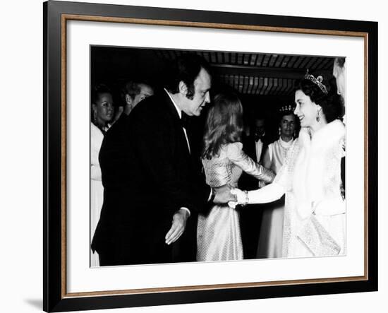 Rod Steiger Actor at the Royal Premiere For the Film Waterloo Meets the Queen, October 1970-null-Framed Photographic Print