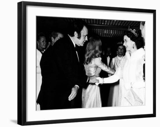 Rod Steiger Actor at the Royal Premiere For the Film Waterloo Meets the Queen, October 1970-null-Framed Photographic Print