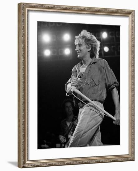 Rod Stewart on Stage at M.S.G-null-Framed Premium Photographic Print