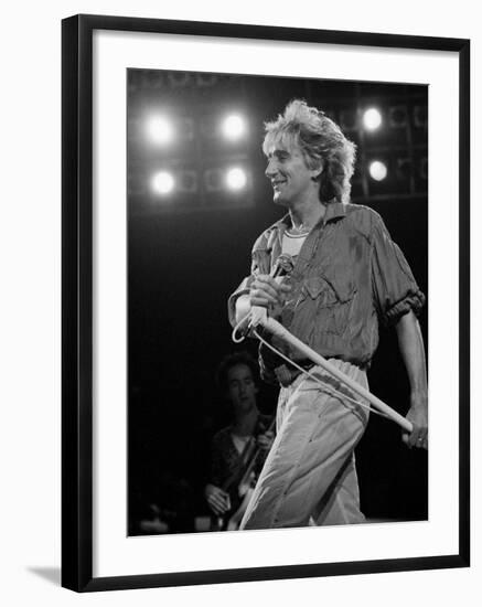 Rod Stewart on Stage at M.S.G-null-Framed Premium Photographic Print