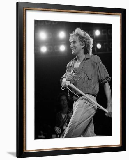 Rod Stewart on Stage at M.S.G-null-Framed Premium Photographic Print