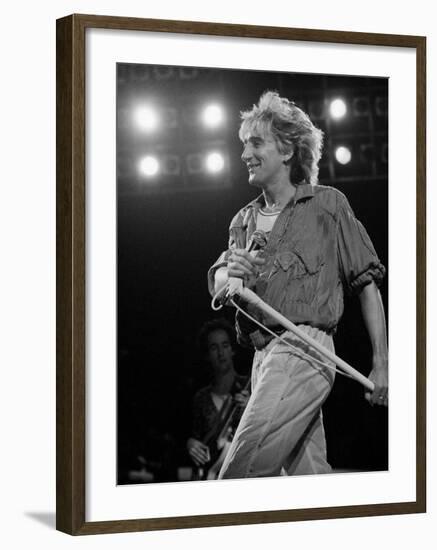 Rod Stewart on Stage at M.S.G-null-Framed Premium Photographic Print