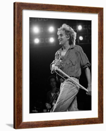 Rod Stewart on Stage at M.S.G-null-Framed Premium Photographic Print