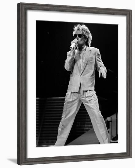 Rod Stewart on Stage at M.S.G-null-Framed Premium Photographic Print