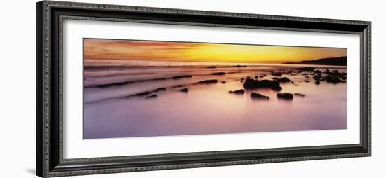 Rodeo Beach at sunrise, Golden Gate National Recreation Area, Marin County, California, USA-Panoramic Images-Framed Photographic Print