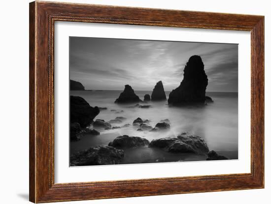 Rodeo Beach I, Black and White-Moises Levy-Framed Photographic Print