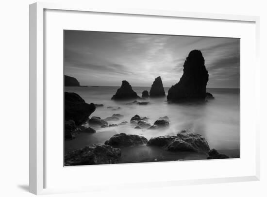 Rodeo Beach I, Black and White-Moises Levy-Framed Photographic Print