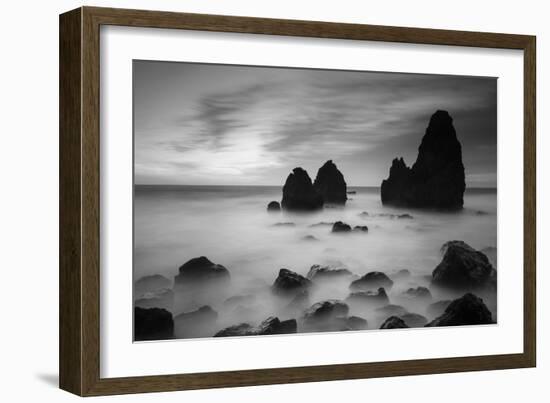 Rodeo Beach II, Black and White-Moises Levy-Framed Photographic Print