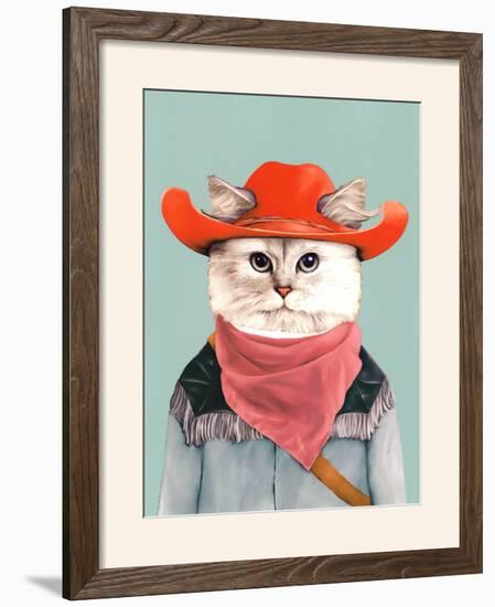 Rodeo Cat-Animal Crew-Framed Art Print