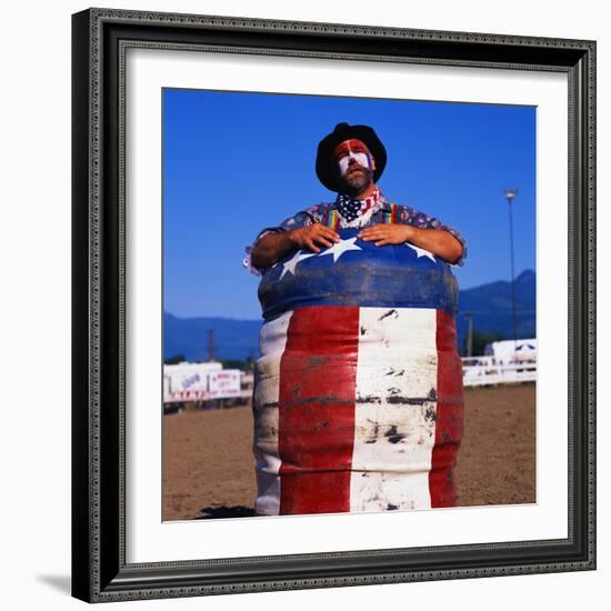 Rodeo Clown-Paul Souders-Framed Premium Photographic Print