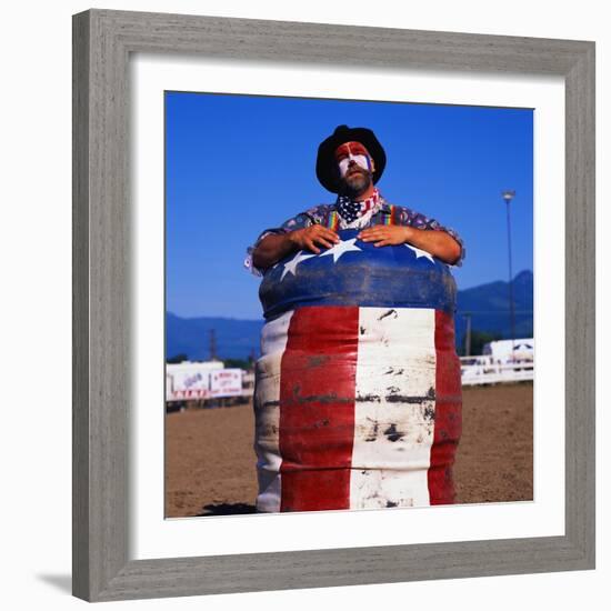 Rodeo Clown-Paul Souders-Framed Photographic Print