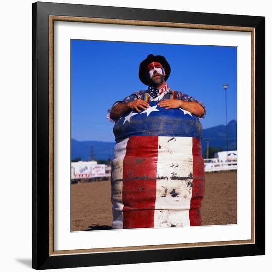 Rodeo Clown-Paul Souders-Framed Photographic Print