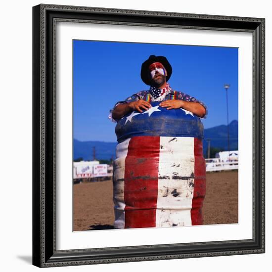 Rodeo Clown-Paul Souders-Framed Photographic Print