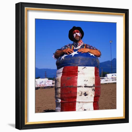 Rodeo Clown-Paul Souders-Framed Photographic Print