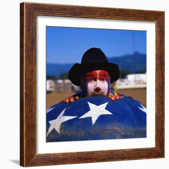 Rodeo Clown-Paul Souders-Framed Photographic Print