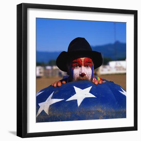 Rodeo Clown-Paul Souders-Framed Photographic Print