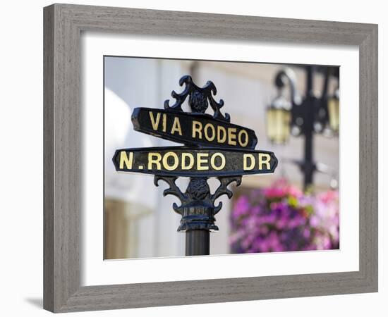 Rodeo Drive, Beverly Hills, Los Angeles, California, United States of America, North America-Gavin Hellier-Framed Photographic Print