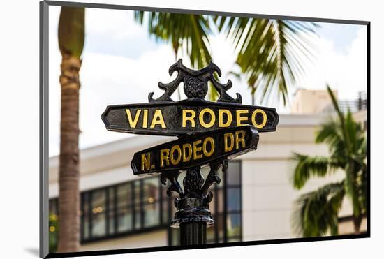 Rodeo Drive Beverly Hills USA-null-Mounted Art Print