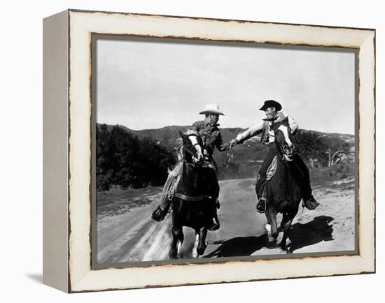 Rodeo King and the Senorita De Philip Ford Avec Buddy Ebsen 1951-null-Framed Stretched Canvas