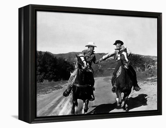 Rodeo King and the Senorita De Philip Ford Avec Buddy Ebsen 1951-null-Framed Stretched Canvas