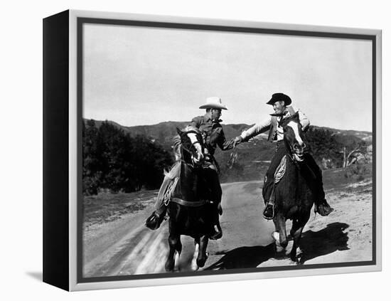 Rodeo King and the Senorita De Philip Ford Avec Buddy Ebsen 1951-null-Framed Stretched Canvas