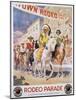 Rodeo Parade Northern Pacific Railroad Poster-Edward Brener-Mounted Giclee Print