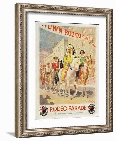 Rodeo Parade-null-Framed Giclee Print