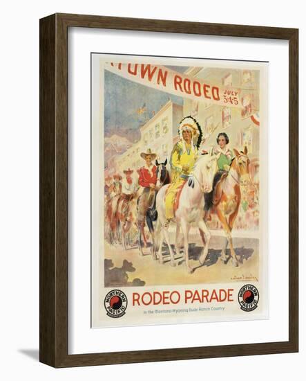 Rodeo Parade-null-Framed Giclee Print