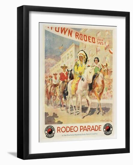 Rodeo Parade-null-Framed Giclee Print