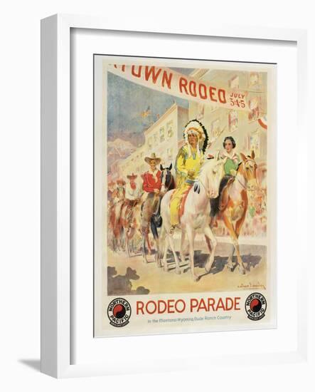 Rodeo Parade-null-Framed Giclee Print