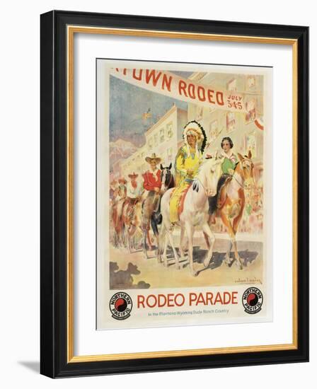 Rodeo Parade-null-Framed Giclee Print