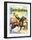 "Rodeo Riders," Country Gentleman Cover, October 1, 1927-Frank Schoonover-Framed Giclee Print