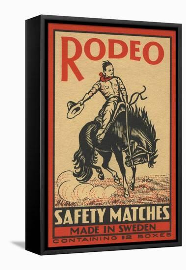 Rodeo Safety Matches Illustration-null-Framed Premier Image Canvas